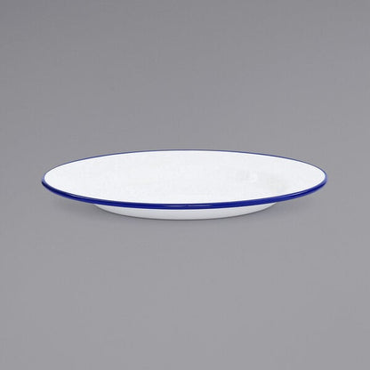 Crow Canyon Home V20BLU Serving Plate w/ Blue Rolled Rim – item 206V20BLU image 2