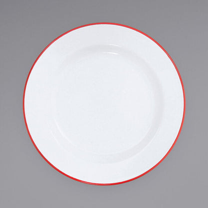 Crow Canyon Home V20RED Vintage Serving Plate w/ Rolled Rim – item 206V20RED