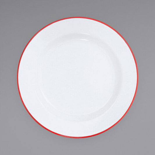 Crow Canyon Home V20RED Vintage Serving Plate w/ Rolled Rim – item 206V20RED