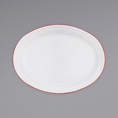 Crow Canyon Home V61RED Serving Platter w/ Rolled Rim – item 206V61RED