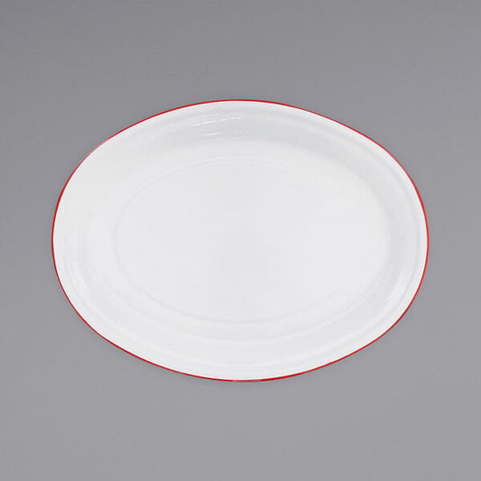 Crow Canyon Home V61RED Serving Platter w/ Rolled Rim – item 206V61RED