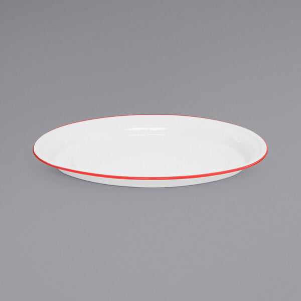 Crow Canyon Home V61RED Serving Platter w/ Rolled Rim – item 206V61RED image 2