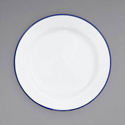 Crow Canyon Home V99BLU Serving Plate w/ Blue Rolled Rim – item 206V99BLU