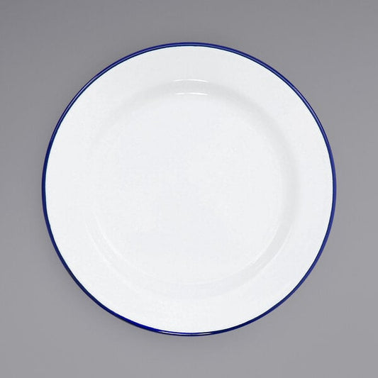 Crow Canyon Home V99BLU Serving Plate w/ Blue Rolled Rim – item 206V99BLU