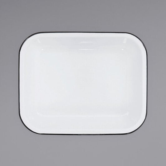 Crow Canyon Home V22BLA Vintage 2 Qt. White Serving Tray – item 206V22BLA