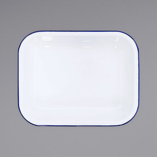 Crow Canyon Home V22BLU Vintage 2 Qt. White Serving Tray – item 206V22BLU