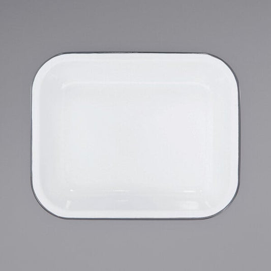 Crow Canyon Home V22GRY Vintage 2 Qt. White Serving Tray – item 206V22GRY
