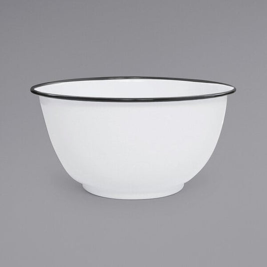 Crow Canyon Home V23BLA Serving Bowl w/ Black Rolled Rim – item 206V23BLA