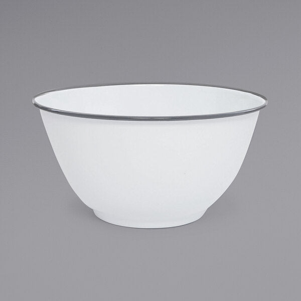 Crow Canyon Home V23GRY Serving Bowl w/ Gray Rolled Rim – item 206V23GRY