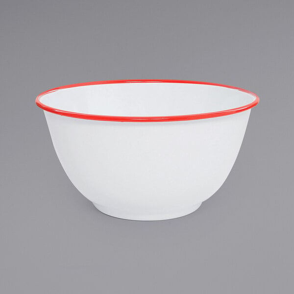 Crow Canyon Home V23RED Vintage Serving Bowl w/ Rolled Rim – item 206V23RED