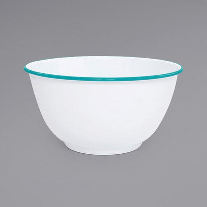 Crow Canyon Home Serving Bowl w/ Turquoise Rolled Rim – item 206V23TUR image 2