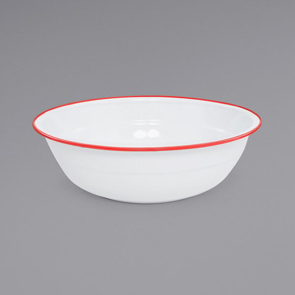 Crow Canyon Home V25RED Vintage 8 Qt. White Serving Bowl – item 206V25RED
