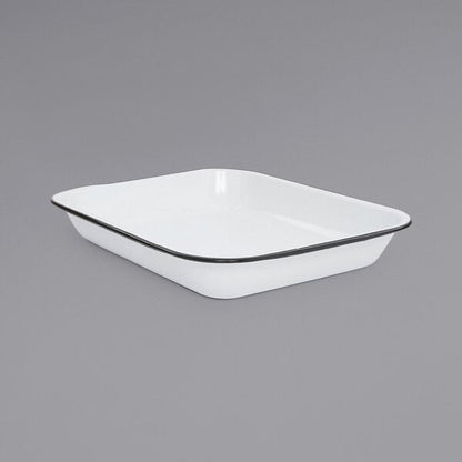 Crow Canyon Home V34BLA Vintage 3 Qt. White Serving Tray – item 206V34BLA