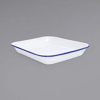 Crow Canyon Home V34BLU Vintage 3 Qt. White Serving Tray – item 206V34BLU
