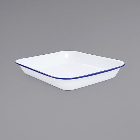 Crow Canyon Home V34BLU Vintage 3 Qt. White Serving Tray – item 206V34BLU