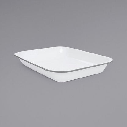 Crow Canyon Home V34GRY Vintage 3 Qt. White Serving Tray – item 206V34GRY