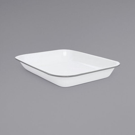 Crow Canyon Home V34GRY Vintage 3 Qt. White Serving Tray – item 206V34GRY