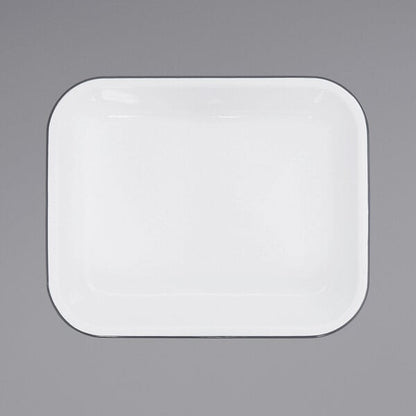 Crow Canyon Home V34GRY Vintage 3 Qt. White Serving Tray – item 206V34GRY image 2