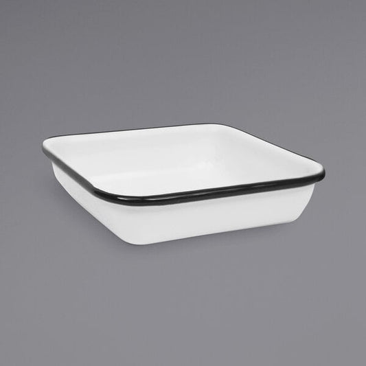 Crow Canyon Home V122BLA Serving Tray w/ Black Rolled Rim – item 206V122BLA