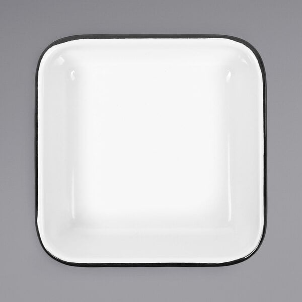 Crow Canyon Home V122BLA Serving Tray w/ Black Rolled Rim – item 206V122BLA image 2