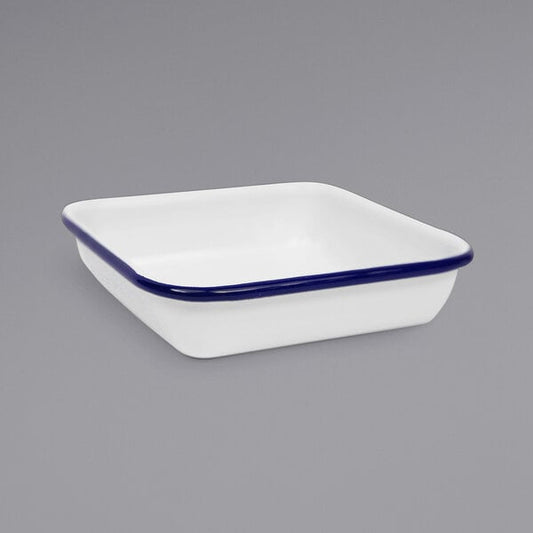 Crow Canyon Home V122BLU Serving Tray w/ Blue Rolled Rim – item 206V122BLU