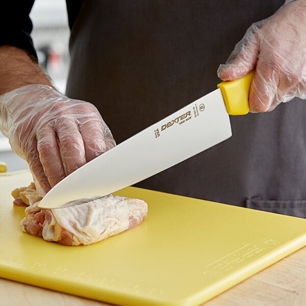 Dexter-Russell 12433Y Sani-Safe 10" Yellow Chef Knife – item 21012433Y image 2