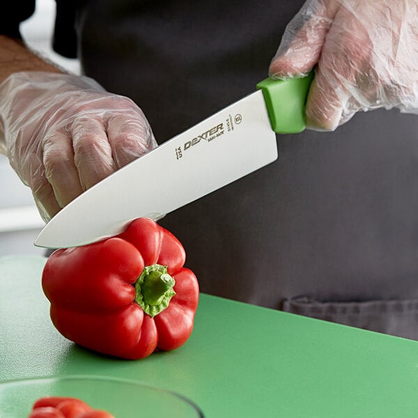 Dexter-Russell 12443G Sani-Safe 8" Green Chef Knife – item 21012443G image 2