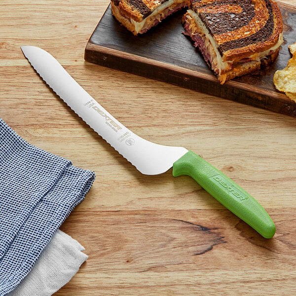 Dexter-Russell 13583G Sani-Safe 9" Green Bread Knife – item 21013583G image 2