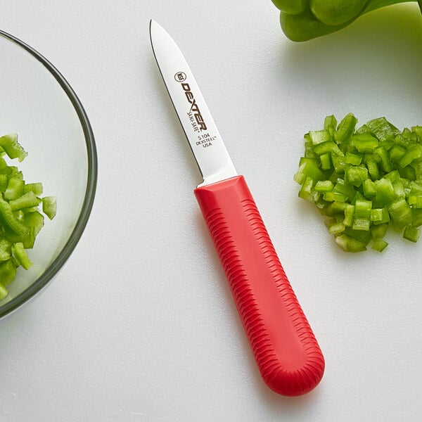 Dexter-Russell 15303R Sani-Safe 3 1/4" Red Paring Knife – item 21015303R image 2