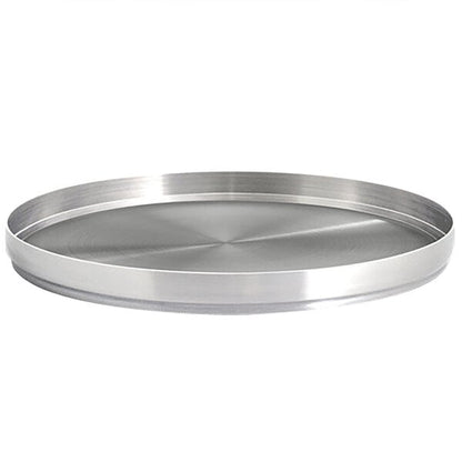 FOH Soho 7 1/2" Stainless Serving Plate w/ Raised Rim – item 957SO75PSSS image 2