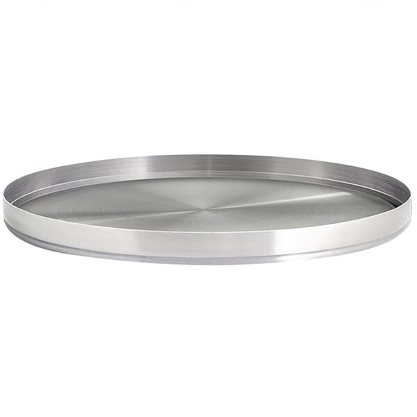 FOH Soho 12 1/4" Stainless Serving Plate w/ Raised Rim – item 957SO1225PSS image 2