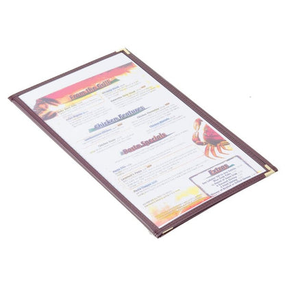 8 1/2" x 14" Folding Menu Cover – item 659SE330DBU image 2