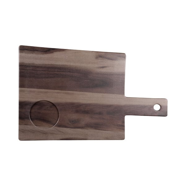 Elite Serving Board w/ Ramekin Compartment and Handle – item 330M109RCHW