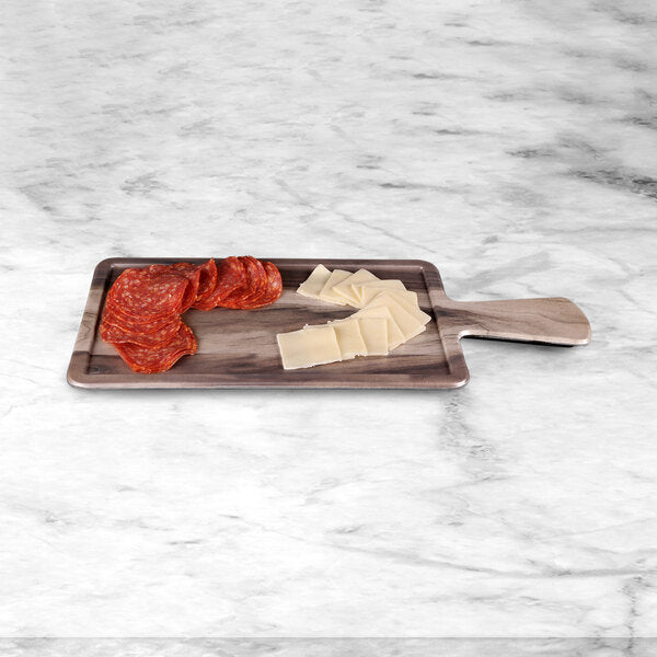 Elite Serving Board w/ Full Pocket and Handle - 12" x 7" – item 330M127RCFPH