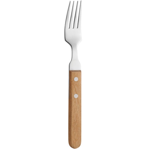 Amefa 7000WNB000340 7 7/8" Dinner Fork w/ Wood Handle – item 548700340
