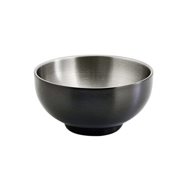 FOH Harmony 10 oz. Matte Black Stainless Serving Bowl – item 957HARBBK10 image 2