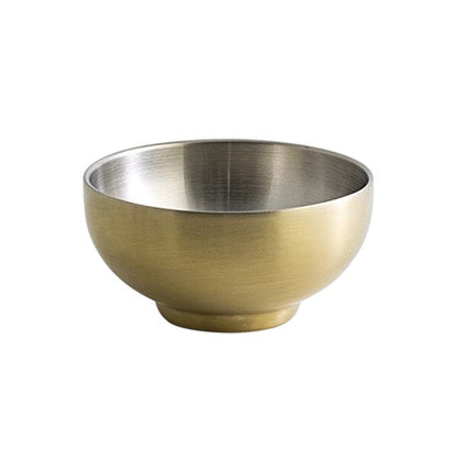 FOH Harmony 10 oz. Matte Brass Stainless Serving Bowl – item 957HARBBS10 image 2