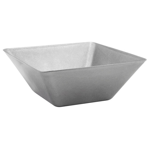 FOH Mod 21 oz. Square Antique Finish Stainless Serving Bowl – item 957MODBSS21 image 2