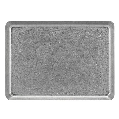 FOH Mod 8 1/4" x 6" Antique Finish Stainless Serving Plate – item 957MODPSS86