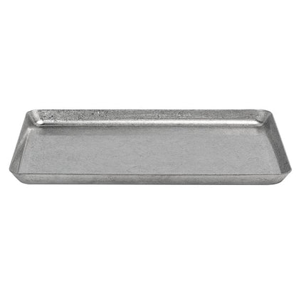 FOH Mod 8 1/4" x 6" Antique Finish Stainless Serving Plate – item 957MODPSS86 image 2
