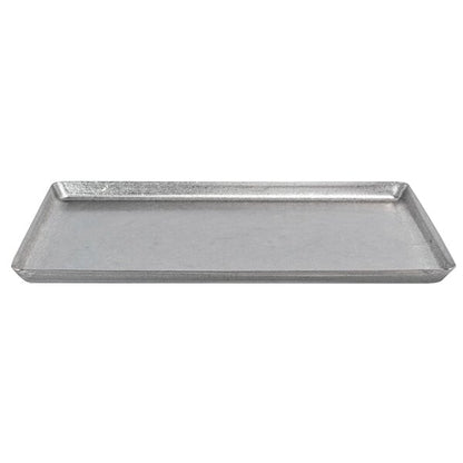 FOH Mod 14" x 9 1/2" Antique Finish Stainless Serving Plate – item 957MODPSS149 image 2