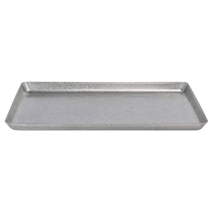 FOH Mod 13" x 7" Antique Finish Stainless Serving Plate – item 957MODSS137 image 2