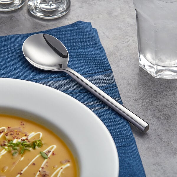 Acopa Phoenix 6 1/4" Bouillon Spoon – item 267810002 image 2
