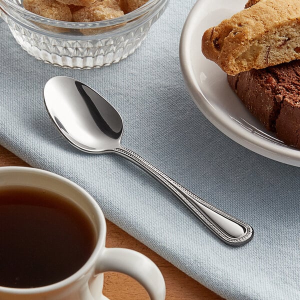 Acopa Lydia 4 1/4" X-Heavy Demitasse Spoon – item 267830800 image 2