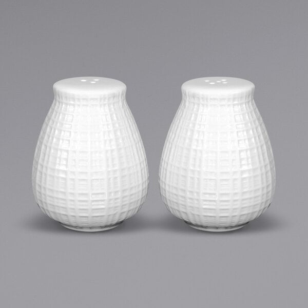 Intl Tableware Dresden 2 5/8" Bright Porcelain Salt & – item 393DR101