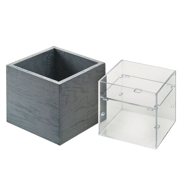 Ashwood 7 1/2" x 7 1/2" Gray Oak Condiment Organizer – item 2112209683
