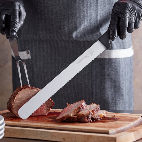 Dexter-Russell 24243B SofGrip 12" Scalloped Slicing Knife – item 21024243B image 2