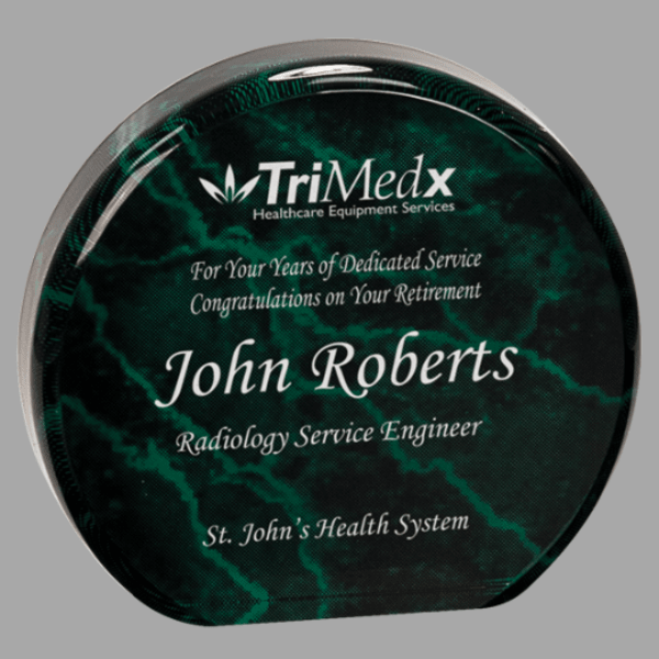 4.5" Circle Acrylic Award – item ACR5GM image 5