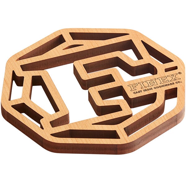 FINEX TR8-10001 8" FINEX Logo Cherry Wood Trivet – item 530TR8FINEX