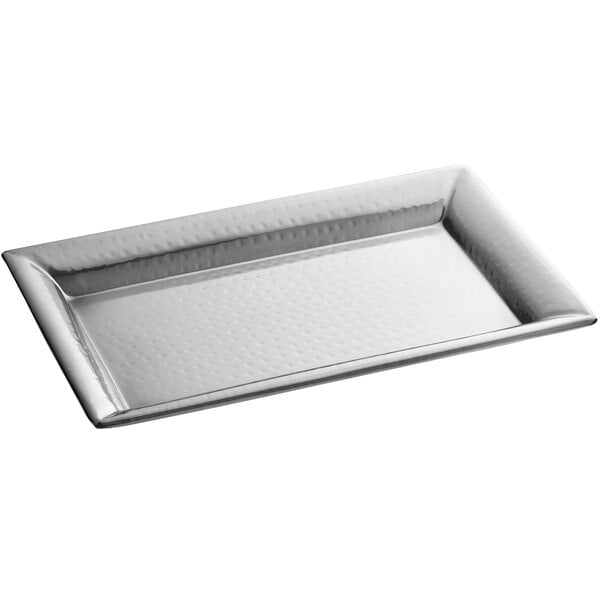 American Metalcraft 12 3/8" x 7 3/8" Rectangle Serving Tray – item 124HMRT712